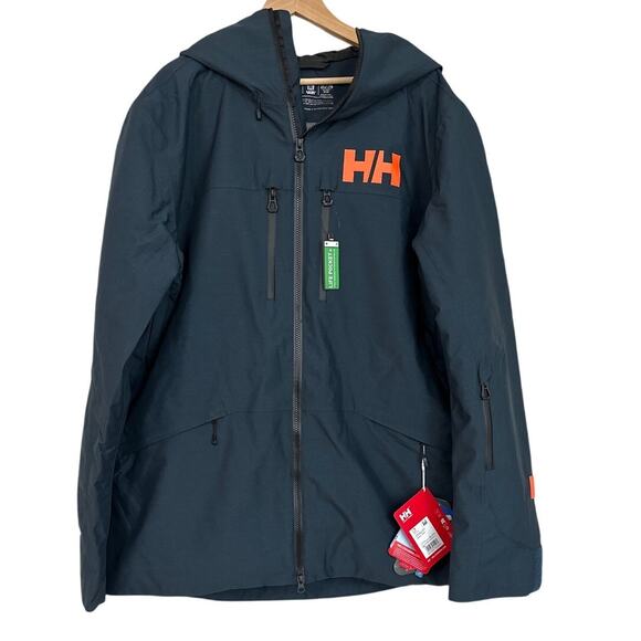 Helly Hansen Men's Garibaldi 2.0 Insulated Ski Jacket Size 2XL Dark Creek New - Picture 1 of 7